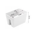 Vaso da fiori decorativo, rettangolare, per ringhiera, antracite, 39,6x27,2x22,5 cm, Ratolla Railing