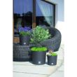 Vaso decorativo con catena, rotondo, marrone, 25,6x21,9 cm, Rato Round WS