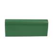 Borsa a tracolla e busta Rue Parisienne Paola, pregiata pelle naturale, verde, tracolla removibile, accessori argento