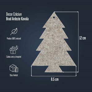 Decorazione natalizia - Abete ardesia Kavala SET (3 pezzi)