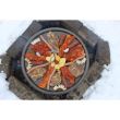 Disco grill, in ghisa, tipo grill, con gambe e gancio, 50 cm, Barbeque