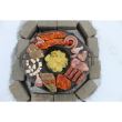 Disco grill, ghisa, tipo grill, con gambe, 52 cm, Mixed Barbeque