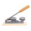  Schiaccianoci manuale, in acciaio con supporto in legno, 20x5 cm