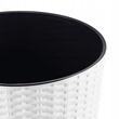 Flower pots, Prosperplast, Rato Tubus, tall round, 15 L, imitation rattan, white, 25x47.6 cm