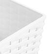 Flower pots, Prosperplast, Rato Low, square, 32 L, imitation rattan, white, 32x32x32.5 cm