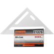 Zimmermannswinkel, Aluminium, dreieckig, mit Bein, 180x4 mm, Richmann