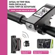 3-in-1-Fahrradcomputer, multifunktionaler kabelloser Digitalcomputer, LED-Fahrradscheinwerfer mit 3 Beleuchtungsmodi, 120-dB-Hupe, 450 Lumen, 2000-mAh-Akku, LCD-Display, Lenkerhalterung