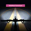 3-in-1-Fahrradcomputer, multifunktionaler kabelloser Digitalcomputer, LED-Fahrradscheinwerfer mit 3 Beleuchtungsmodi, 120-dB-Hupe, 450 Lumen, 2000-mAh-Akku, LCD-Display, Lenkerhalterung