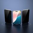 Devia Folie Glass Van Series Privacy a schermo intero due volte iPhone 16 Pro nero