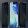 Película de vidrio de privacidad premium Devia con aplicador incluido Serie Van, pantalla completa, iPhone 17