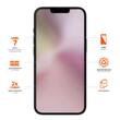 Verre de confidentialité Eiger Folie Glass GRS pour iPhone 16e / iPhone 14 / iPhone 13 / iPhone 13 Pro Noir