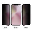Verre de confidentialité Eiger Folie Glass GRS pour iPhone 16e / iPhone 14 / iPhone 13 / iPhone 13 Pro Noir
