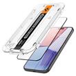 Spigen Folie Glass tR EZ Fit iPhone 15 Plus, 2er-Set, Montageset, Schwarz