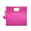 Urban Vanilla, Borsa in pelle con manico e paillettes KELLY Pink SPARKLE, Pink
