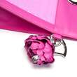 Urban Vanilla, Borsa in pelle con manico e paillettes KELLY Pink SPARKLE, Pink
