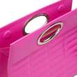 Urban Vanilla, Borsa in pelle con manico e rifiniture cucite KELLY Pink, Pink