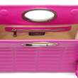 Urban Vanilla, Borsa in pelle con manico e rifiniture cucite KELLY Pink, Pink