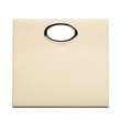 Urban Vanilla, Borsa in pelle con manico e rifiniture cucite KELLY Vanilla, Panna