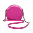 Urban Vanilla, Borsa a tracolla in pelle con catena MACCA, Rosa