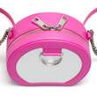 Urban Vanilla, Borsa a tracolla in pelle con catena MACCA, Rosa