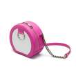 Urban Vanilla, Borsa a tracolla in pelle con catena MACCA, Rosa
