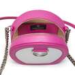Urban Vanilla, Borsa a tracolla in pelle con catena MACCA, Rosa