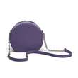 Urban Vanilla, Borsa a tracolla in pelle con catena MACCA, Viola