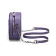 Urban Vanilla, Borsa a tracolla in pelle con catena MACCA, Viola