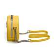 Urban Vanilla, Bandolera de piel con correa de cadena MACCA, Amarillo
