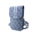 Custodia per telefono Guess PU 4G strisce stampate blu