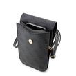 Custodia per telefono Guess PU 4G strisce stampate Nero