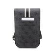 Custodia per telefono Guess PU 4G strisce stampate Nero