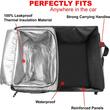Kofferbakorganizer met koeltas, opvouwbaar, universele pasvorm, polyester + PVA, 54 x 38 x 27 cm, Roll Fast, grijs