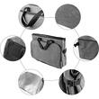 Kofferbakorganizer met koeltas, opvouwbaar, universele pasvorm, polyester + PVA, 54 x 38 x 27 cm, Roll Fast, grijs