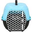 Borsa trasporto cane/gatto, Springos, blu e nero, plastica, max 7 kg, 48x33x28 cm
