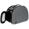 Borsa trasporto cane/gatto, schiuma EVA, grigia, max 6 kg, 43x27x32 cm
