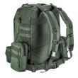 Borsa/zaino turistico, 4 in 1, modello Survival, verde scuro, NEO