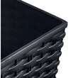 Square flower pot, RATO square, 22.5x22.5x42.1 cm, 8/16.3 L, imitation rattan, black, Prosperplast