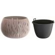 Vaso da fiori decorativo, rotondo, marrone, 20,75 L, 47,8x30 cm, Sandy Bowl