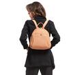 Mochila de cuero verde