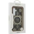 Guess Husa 4G Gold Electroplated Peony Pattern Samsung Galaxy S25 Marrone
