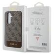 Custodia Guess 4G Metal Gold Logo Samsung Galaxy S24 Marrone