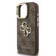Étui Guess 4G avec logo en métal et cadre photo pour iPhone 16 Pro Max, marron