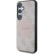Guess Case 4G Ronde Patch Klassiek Logo MagSafe Samsung Galaxy S25 Plus Roze