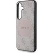 Guess Case 4G Ronde Patch Klassiek Logo MagSafe Samsung Galaxy S25 Plus Roze