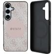 Guess Case 4G Round Patch Classic Logo MagSafe Samsung Galaxy S25 Pink