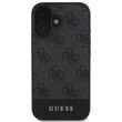 Custodia Guess 4G Stripe Logo per iPhone 16 Grigia