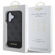 Custodia Guess 4G Stripe Logo per iPhone 16 Grigia