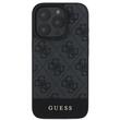 Custodia Guess 4G Stripe Logo iPhone 16 Pro Max Grigia