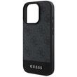 Custodia Guess 4G Stripe Logo iPhone 16 Pro Max Grigia